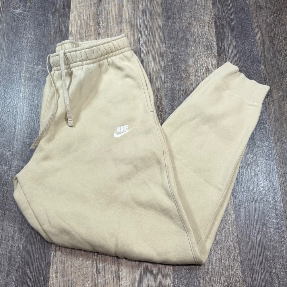 Nike Sportswear Club Fleece Joggers Mens Large Tall Tan Beige BV2671-206